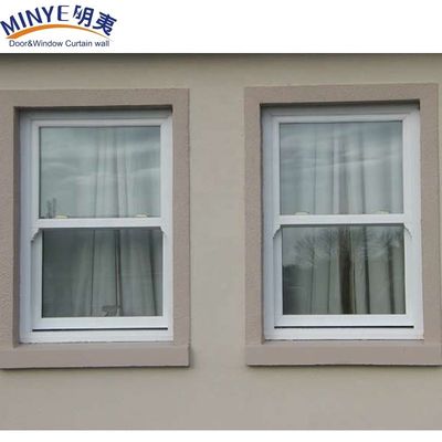 Design Vertical Sliding Sash Up Down Sliding Window Customizado PVC Double Hang Windows