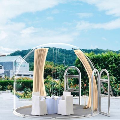Vista panorâmica Casas pré-fabricadas de cúpula para 9M * 9M Tamanho da plataforma em design moderno