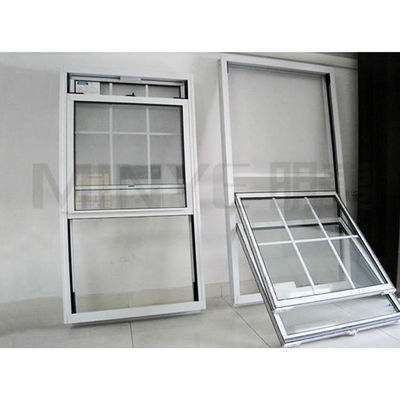 Design Vertical Sliding Sash Up Down Sliding Window Customizado PVC Double Hang Windows