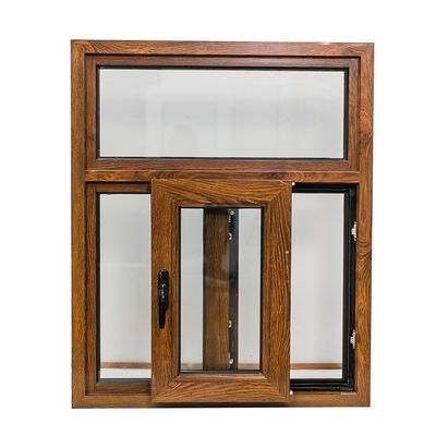 Swing Open Style estilo clássico Madeira Alumínio Casement janelas com UPVC Frame Glass
