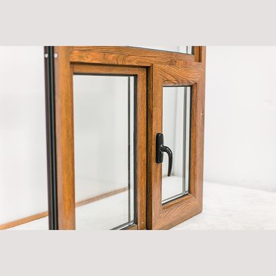 Swing Open Style estilo clássico Madeira Alumínio Casement janelas com UPVC Frame Glass