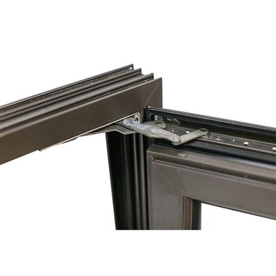 Janela de alumínio com vidro duplo temperado e impacto de furacão horizontal