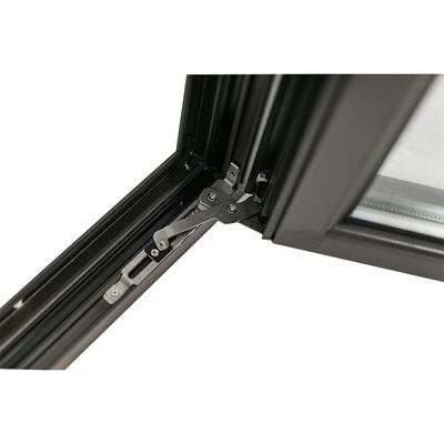 Janela de alumínio com vidro duplo temperado e impacto de furacão horizontal