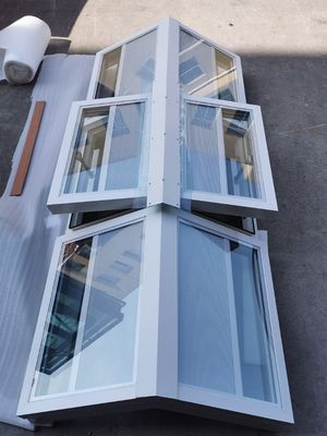 Moderno design telhado retrátil telhado automático vidro temperado clarabóia