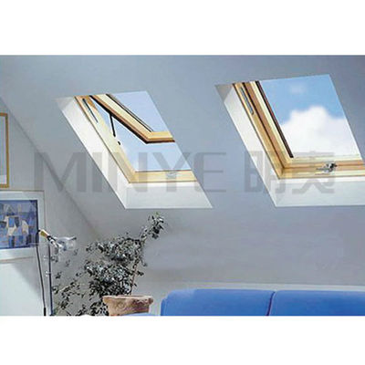 Balcão teto de alumínio clarabóia de vidro transparente com design moderno e revestimento em pó