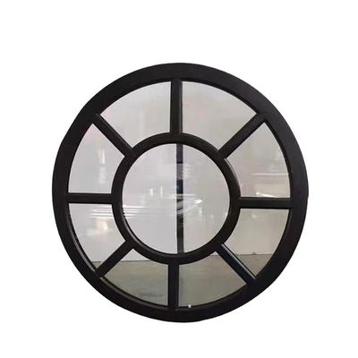 Janela decorativa de moldura circular de alumínio com design moderno e acabamento revestido em pó