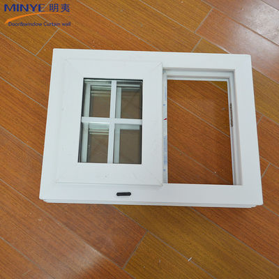 Pequena janela deslizante Upvc em estilo de design moderno com padrão de abertura horizontal