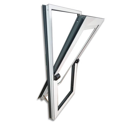 Janela de abertura média de alumínio Vertical Center Pivot Windows para 5mm 12A 5mm Glass Spec