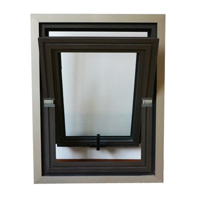 Janela de abertura média de alumínio Vertical Center Pivot Windows para 5mm 12A 5mm Glass Spec