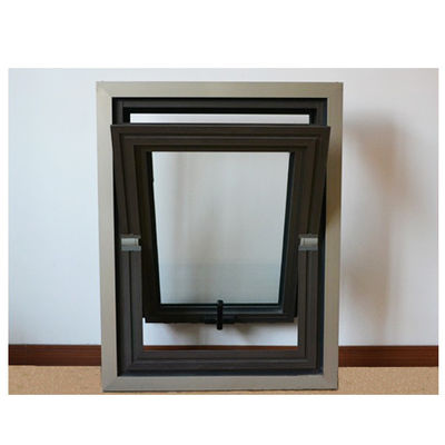 Janela de abertura média de alumínio Vertical Center Pivot Windows para 5mm 12A 5mm Glass Spec