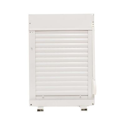Cortina de rolos de alumínio elétrico interior com padrão de abertura vertical conforme personalizado