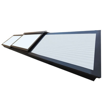 Cor de perfil opcional Design de meados do século Profil de alumínio teto superior vidro janela clarabóia