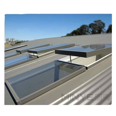 Iluminação solar de alumínio de design moderno com vidro de vidro duplo temperado