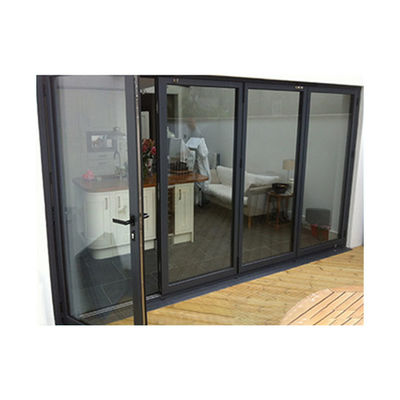Modern Design Waterproof Alumínio Alloy Sound Proof Porta dobrável com vidro temperado