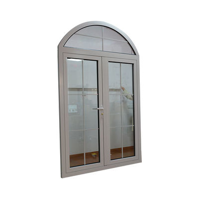 Portas giratórias de alumínio exterior com espessura de perfil de 2,0 mm e especificações de vidro de 5 mm a 12 mm