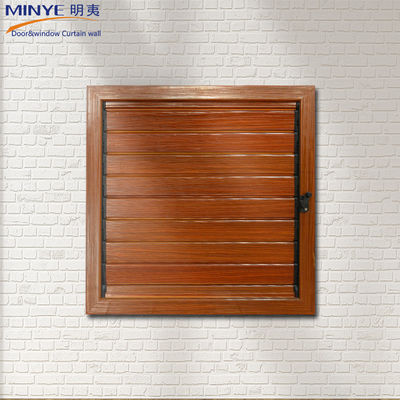 Moderno design cores personalizadas Madeira cor alumínio louvers para casa