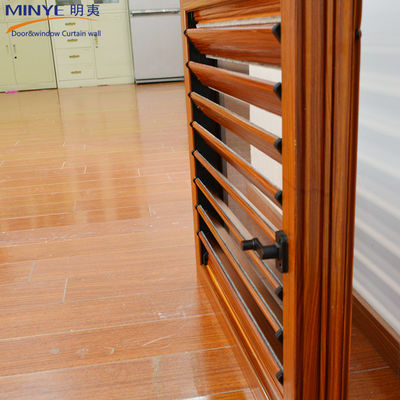Moderno design cores personalizadas Madeira cor alumínio louvers para casa