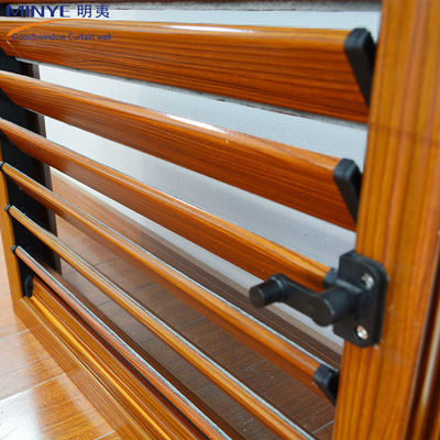Moderno design cores personalizadas Madeira cor alumínio louvers para casa