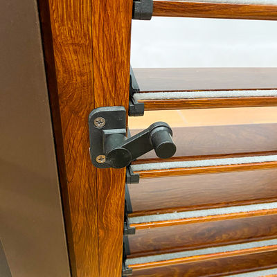 Moderno design cores personalizadas Madeira cor alumínio louvers para casa