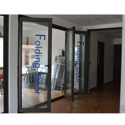 Porta de garagem grande transparente com superfície finalizada e material de liga de alumínio