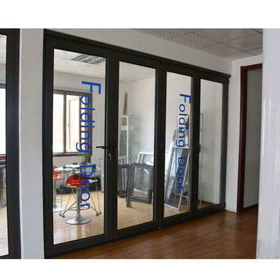 Porta de garagem grande transparente com superfície finalizada e material de liga de alumínio