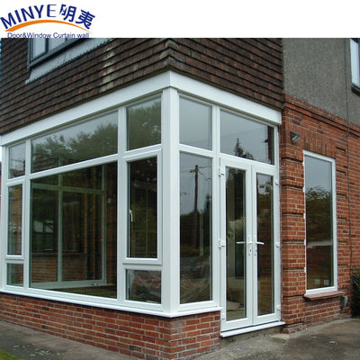 UPVC Profile Frame de plástico estilo francês Patio janelas e portas para durabilidade exterior