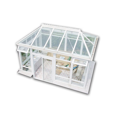 Quadro de perfil de alumínio Sala de jardim de inverno com vidro duplo e triângulo moldado teto