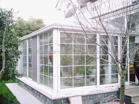 Jardim de Inverno Roof Flat Molding Alumínio Sala de sol com tamanho personalizado de Xangai