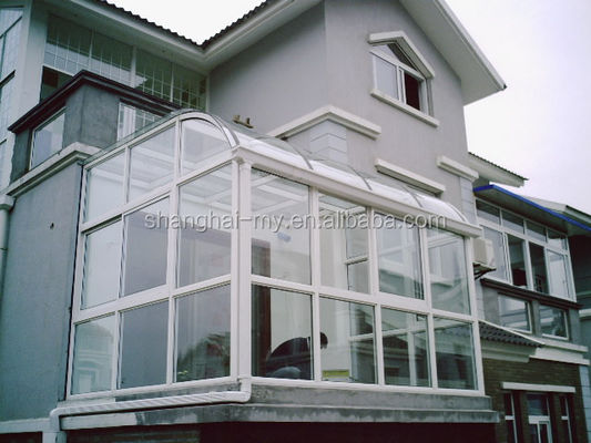 Jardim de Inverno Roof Flat Molding Alumínio Sala de sol com tamanho personalizado de Xangai