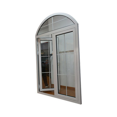 Design de porta principal de alumínio de grade branca residencial com configurações de tamanho personalizadas