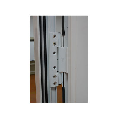 Design de porta principal de alumínio de grade branca residencial com configurações de tamanho personalizadas