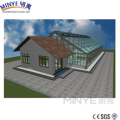 HOUSES de luxo pré-fabricadas com estrutura de alumínio e vidro isolado Lowe