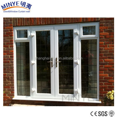 Porta de revestimento de plástico de design moderno para porta de UPVC em material plástico