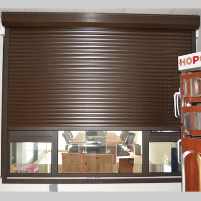Desenho elétrico de liga de alumínio chinês Porta de garagem rolante para baixo Portas de rolante