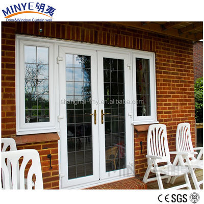 Porta de revestimento de plástico de design moderno para porta de UPVC em material plástico