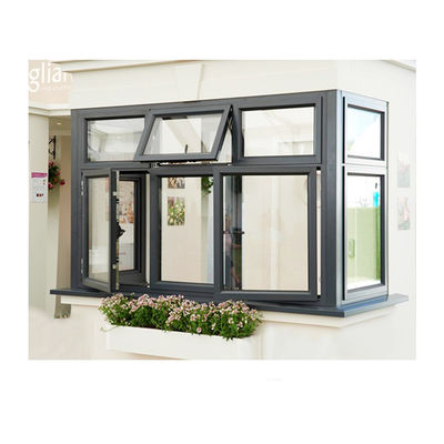 Janela e porta de vinil americano de cor branca com material de moldura de plástico