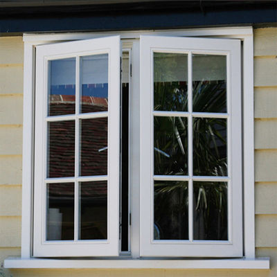 Janela de Design de Grelha de Ferro de Perfil UPVC de Vidro Único/Duplo/Tripla para Melhoria de Casa