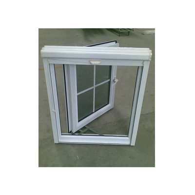 Janela de Design de Grelha de Ferro de Perfil UPVC de Vidro Único/Duplo/Tripla para Melhoria de Casa