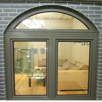 Janela de Design de Grelha de Ferro de Perfil UPVC de Vidro Único/Duplo/Tripla para Melhoria de Casa
