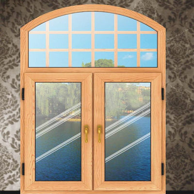 Janela de Design de Grelha de Ferro de Perfil UPVC de Vidro Único/Duplo/Tripla para Melhoria de Casa