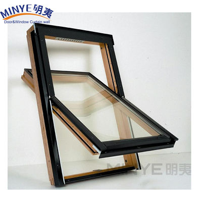 Janela de telhado de alumínio Skyview com estilo aberto swing e persianas de sombra de sol à prova de som