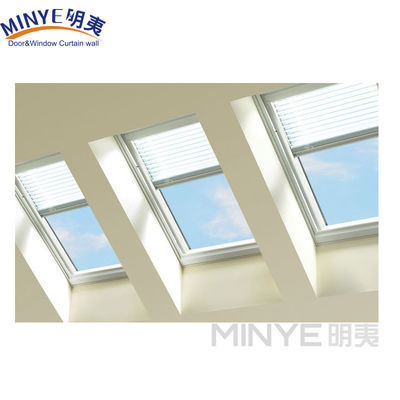 Janela de telhado de alumínio Skyview com estilo aberto swing e persianas de sombra de sol à prova de som