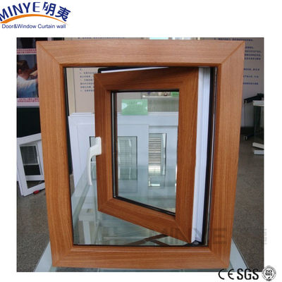 Shanghai Rehau Design de janela de PVC alemão com tira de borracha EPDM e dobradiça de segurança