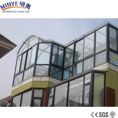 Design personalizável Casa de vidro forte pré-fabricada / Sala de sol de alumínio / Conservatório