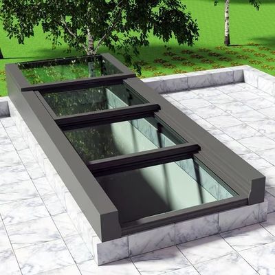 Janela de telhado de vidro de vidro de alumínio para design moderno no mercado chinês