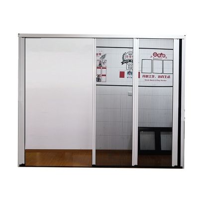 Estilo aberto retrátil personalizado Triple Mosquito Net Screen Sliding Porta E Janela