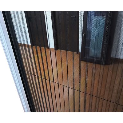 Profil de alumínio retrátil Mosquito Net Deslizante Pára-choques Porta de tela Modern Design