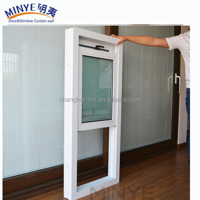 2.0mm-2.5mm Espessura do perfil PVC Vertical Sliding Window para instalação no pátio