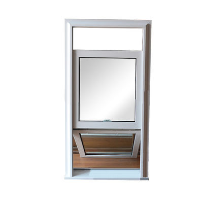 Tela dobrável de design moderno UPVC janela deslizante para cima e para baixo com vidro temperado