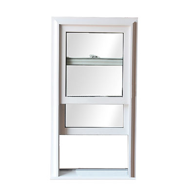 Tela dobrável de design moderno UPVC janela deslizante para cima e para baixo com vidro temperado